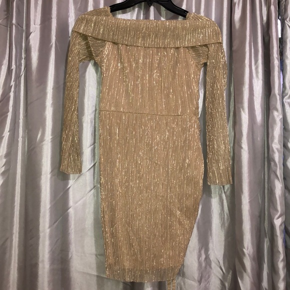 Gold Mini Dress - Picture 2 of 2